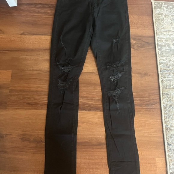 Flying Monkey Black Ripped Skinny Jeans - Picture 1 of 5